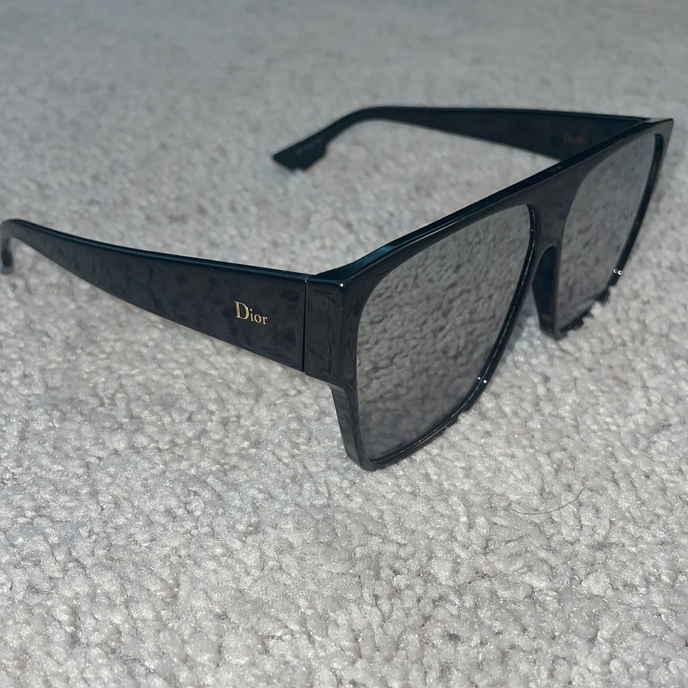 DIOR Hit Black Mirrored square sunglasses